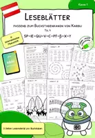 Vorschau - Arbeitsblätter - Leseblätter zu Karibu 1 in österreichischer Fibelschrift (Teil 4) | Lesetraining & Arbeitsblätter für Klasse 1 - Deckblatt