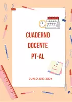 Vista previa - Para docentes: organización, planificación y formación - CUADERNO DOCENTE PT-AL CURSO 23-24 - Portada