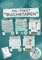 Vorschau - Unterrichtsreihen - XXL-Paket "Buchstaben" / Buchstabeneinführung Ausmalbilder Poster Puzzle Bastelvorlage Bildkarten - Deckblatt