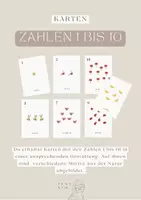 Vorschau - Präsentationen/Tafelbilder - Zahlenkarten 1-10 - Seite 1