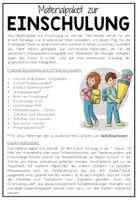 Vorschau - Arbeitsblätter - EINSCHULUNG - Materialpaket für den 1. Schultag - Seite 1