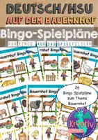 Vorschau - Spiele - Bauernhof Bingo Spielpläne - Deckblatt