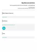 Vorschau - Arbeitsblätter - Kuh aus geometrischen Formen (Schneide - und Legeübung) - Seite 1