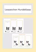 Vorschau - Mal- und Bastelvorlagen - Lesezeichen Hundeklasse für den Schulanfang - Deckblatt