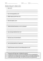 Vorschau - Arbeitsblätter - AB mit Fragen zum Thema "Uri" + Lösungsblatt - Deckblatt