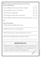 Vorschau - Arbeitsblätter - Simple Past Lesetexte mit Übungen – Englisch Leseverständnis Arbeitsblätter - Seite 2