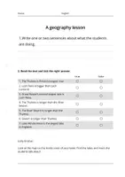 Vorschau - Arbeitsblätter - Englisch. Comparison. A geography lesson. Arbeitsblatt - Deckblatt