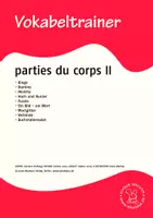 Vorschau - Bildkarten - Vokabeltrainer Französisch: parties du corps - Deckblatt