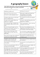 Vorschau - Arbeitsblätter - Englisch. Comparison. Tandembogen. Geography lesson - Deckblatt