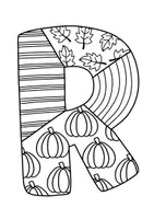 Vorschau - Mal- und Bastelvorlagen - Kooperative Herbst Girlande - Pop Art Girlande zum Gestalten & Ausmalen - Seite 3