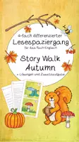 Vorschau - Spiele - Story Walk Autumn - Lesespaziergang zum Thema Herbst - Deckblatt