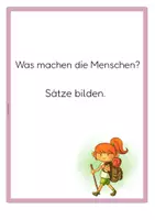 Vorschau - Arbeitsblätter - Klettmappe Hobby - einfache Sätze DaF Präsens + Perfekt - Seite 2