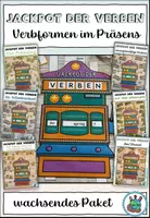 Vorschau - Spiele - Materialpaket "Jackpot der Verben" Verben im Präsens - DaZ / DaF / Deutsch - Seite 1
