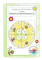 Vorschau - Spiele - Drehscheibe - Addition ZR 10 mit Cookie-Käfer - Deckblatt