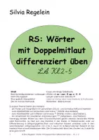 Vorschau - Arbeitsblätter - Sparpaket: Wörter mit Doppelmitlaut LA Kl. 2-5 - Deckblatt