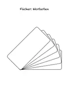 Vorschau - Fördermaterial/Inklusion - Fächer Wortarten - Deckblatt