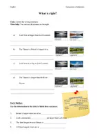 Vorschau - Arbeitsblätter - Englisch. Comparison of adjectives. What is right? Rivers. - Deckblatt