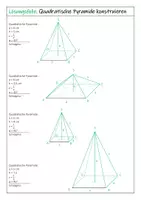 Vorschau - Arbeitsblätter - Quadratische Pyramide konstruieren (Schrägriss) - Arbeitsblatt mit Lösungsfolie - Seite 2
