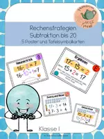 Vorschau - Poster - Rechenstrategien Subtraktion bis 20 - Deckblatt