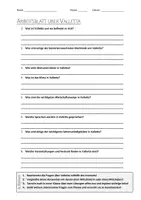 Vorschau - Arbeitsblätter - AB mit Fragen zum Thema "Valletta" + Lösungsblatt - Deckblatt