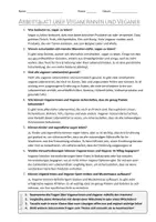 Vorschau - Arbeitsblätter - AB mit Fragen zum Thema "Veganerinnen und Veganer" + Lösungsblatt + Mindmap - Seite 2