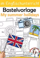 Vorschau - Arbeitsblätter - My summer holidays / break Camera - Craftivity / Bastelvorlage nach den Sommerferien in Englisch - Deckblatt