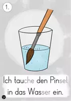Vorschau - Bildkarten - Richtiger Farbauftrag | Bildkarten | Farbkasten - Seite 1