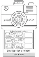 Vorschau - Stundenentwürfe - Meine Sommerferien - Kamera Bastelvorlage - Seite 2