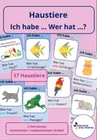 Vorschau - Stationenlernen - Haustiere - Ich habe ... - Wer hat ...? - Deckblatt