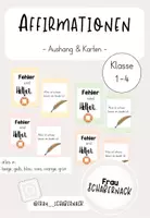 Vorschau - Bildkarten - positive Affirmationen "Fehler sind Helfer" - Aushang & Karten - Deckblatt