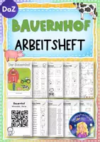 Vorschau - Mal- und Bastelvorlagen - BAUERNHOF: Arbeitsheft (DaZ/DaF) - Deckblatt