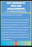 Vorschau - Poster - Lehrerzimmer-Poster gegen Selbstzweifel - Seite 1