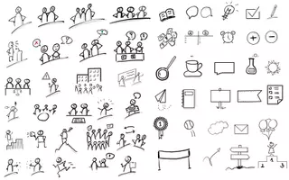 Vorschau - selbst erstellte Cliparts/Grafiken - Sketchnotes und Cliparts für den Unterricht - Seite 1