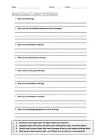 Vorschau - Arbeitsblätter - AB mit Fragen zum Thema "Vertrag" + Lösungsblatt + Infografik - Deckblatt