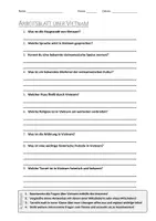 Vorschau - Arbeitsblätter - AB mit Fragen zum Thema "Vietnam" + Lösungsblatt + Mindmap + Infografik - Deckblatt