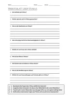 Vorschau - Arbeitsblätter - AB mit Fragen zum Thema "Vilnius" + Lösungsblatt - Deckblatt