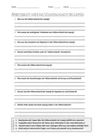 Vorschau - Arbeitsblätter - AB mit Fragen zum Thema "Völkerschlacht bei Leipzig" + Lösungsblatt + Infografik - Deckblatt