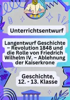 Vorschau - Stundenentwürfe - UPP Entwurf Examen – Deutsche Revolution 1848 - Deckblatt