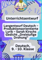 Vorschau - Stundenentwürfe - UPP Entwurf Examen – Liebeslyrik - Deckblatt