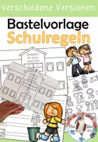 Vorschau - Arbeitsblätter - Klassenregeln & Verhalten in der Schule - Bastelvorlage - Deckblatt