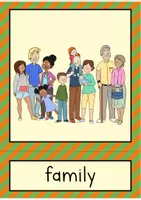 Vista previa - Refuerzo / NEE / Materiales de apoyo - Family: flash cards // La familia: tarjetas con imágenes (inglés) - página 1