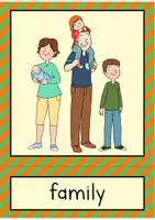 Vista previa - Refuerzo / NEE / Materiales de apoyo - Family: flash cards // La familia: tarjetas con imágenes (inglés) - página 2