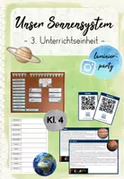 Vorschau - Stundenentwürfe - Unser Sonnensystem / Planeten: 3. Stunde (Kl. 4) - Deckblatt