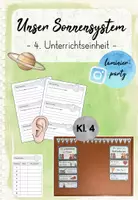 Vorschau - Stundenentwürfe - Unser Sonnensystem / Planeten: 4. Stunde (Kl. 4) - Deckblatt