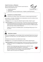 Vorschau - Arbeitsblätter - Experimente zu Alkanen - Deckblatt