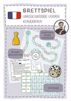 Vorschau - Stationenlernen - FRANZÖSISCH UNREGELMÄSSIGE VERBEN: Brettspiel - Deckblatt