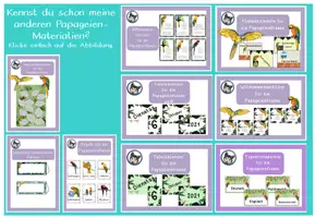 Vorschau - Poster - editierbarer Stundenplan Papageienklasse #Klassentier - Seite 2