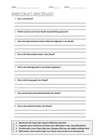 Vorschau - Arbeitsblätter - AB mit Fragen zum Thema "Waadt" + Lösungsblatt - Deckblatt