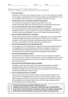Vorschau - Arbeitsblätter - AB mit Fragen zum Thema "Waadt" + Lösungsblatt - Seite 1