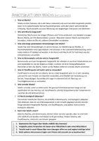 Vorschau - Arbeitsblätter - AB mit Fragen zum Thema "Wachs" + Lösungsblatt - Seite 1